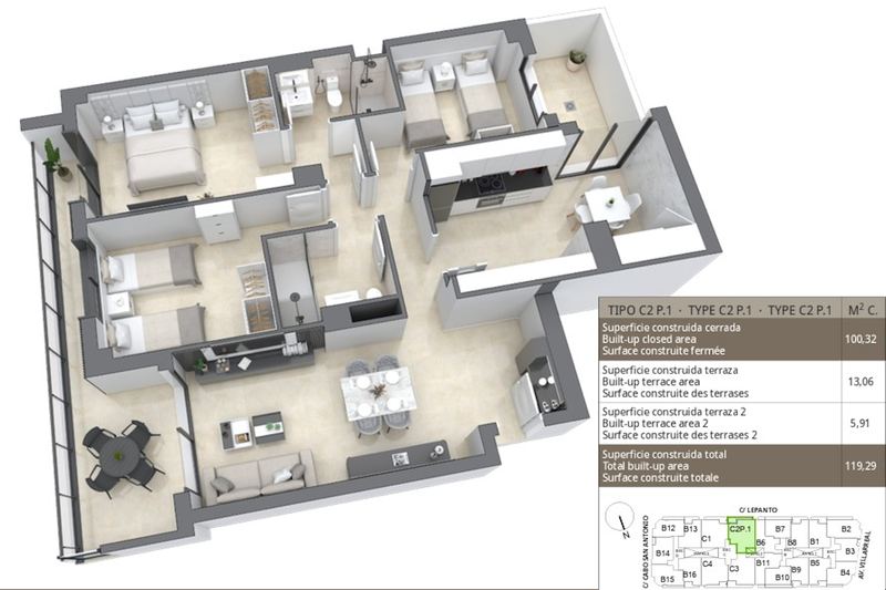 €206 650 · Квартира · 61 м² · Castellón de la Plana — Noticasa — фото 6