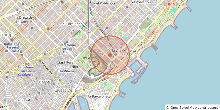 Карта: центр района, расположение показано примерно